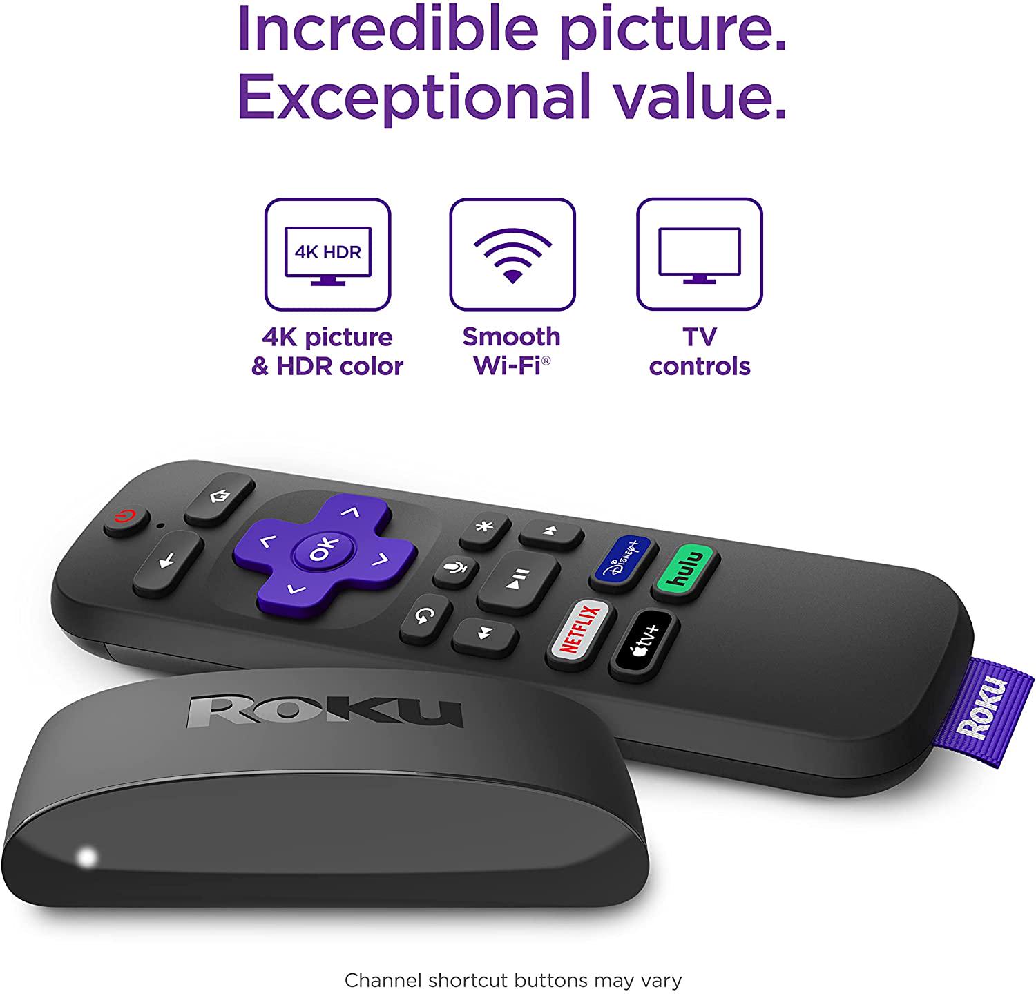 Медиаплеер Roku Express 4K+ Smart приставка для телевизора HD 4K/4K-HDR - фото 4