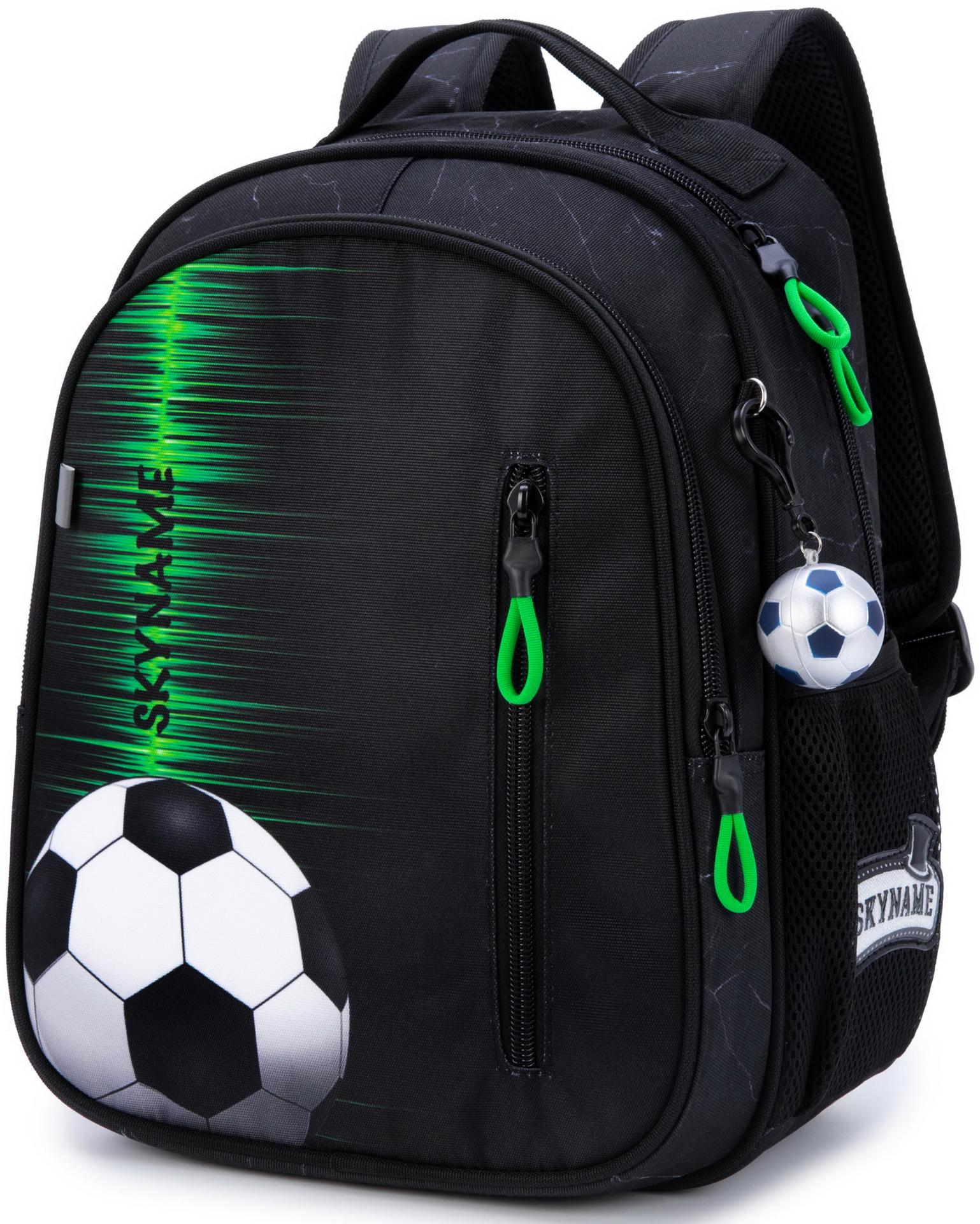Рюкзак ортопедический SkyName Футбол 37х29х17 см Черный (R5-030)