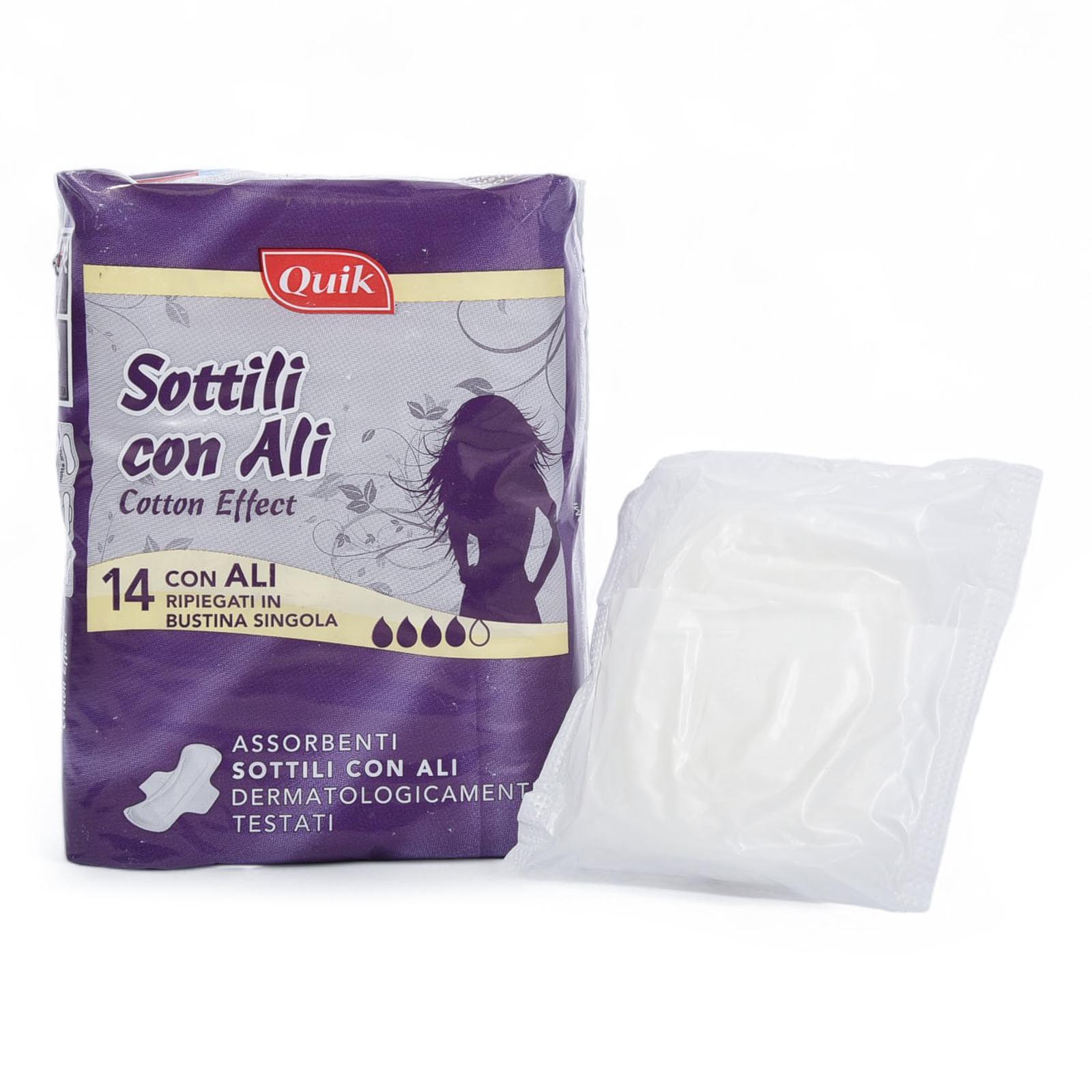 Прокладки гигиенические Cardificio Italiano Quik Sottili conali 14 шт. - фото 4