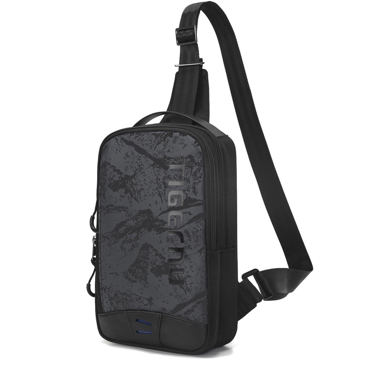 Сумка через плечо городская Tigernu T-S8189 для планшета до 9,7" Черный с принтом (TGN-T-S8189-3095)