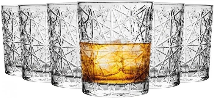 Набір склянок низьких Bormioli Rocco Bartender Lounge зі скла 275 мл 6 шт. Прозорий (169-135-666223BAU121990)