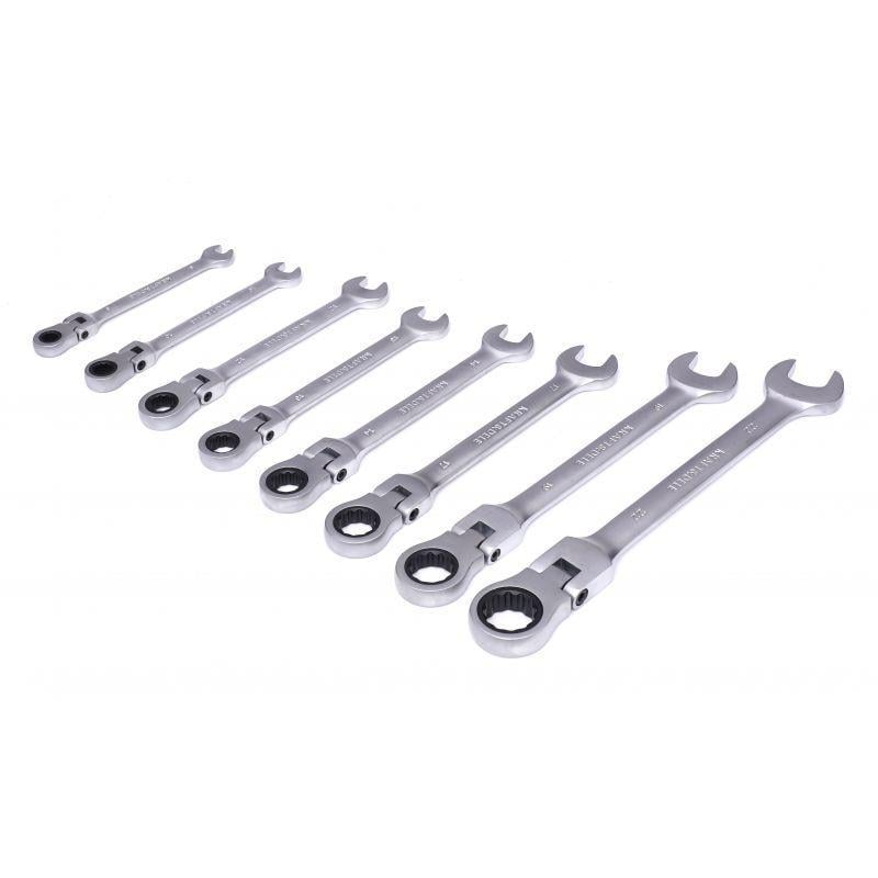 Набір ріжково-накидних ключів Kraft&Dele KD11302 8-22 мм 8 шт. - фото 7