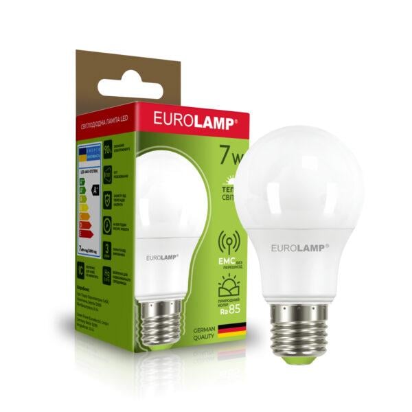 Лампа LED Eurolamp А60 7W E27 3000K (36962453)