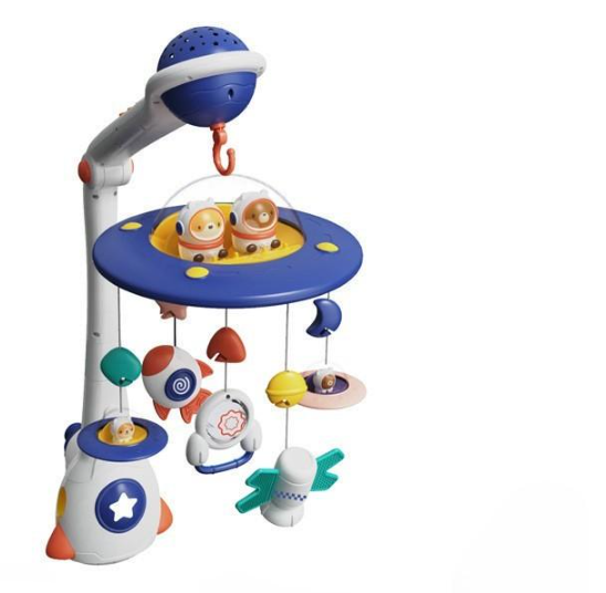 Мобіль на ліжечко 3в1 нічник/проектор та мобіль з пультом управління Синій