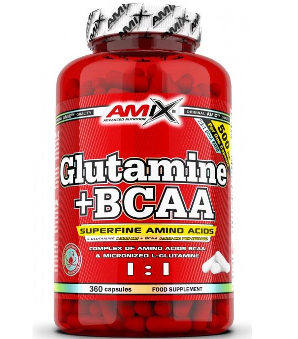 Глютамин для спорта Amix Nutrition L-Glutamine+ BCAA 360 Caps Глютамин для спорта Amix Nutrition L-Glutamine+ BCAA 360 Caps