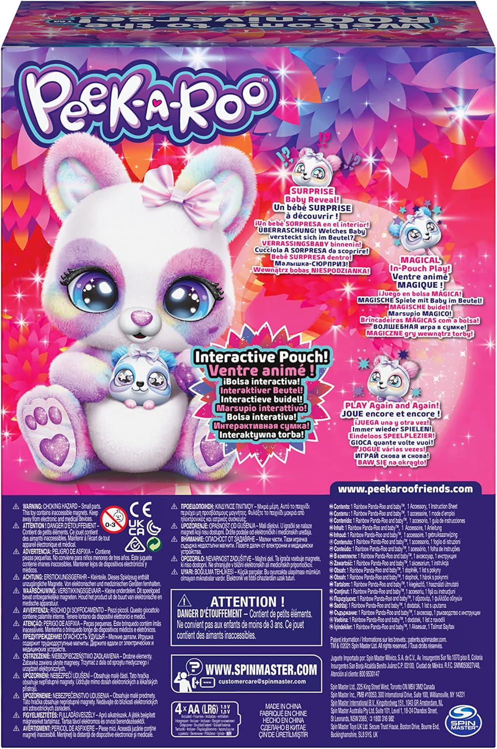 Интерактивная игрушка Peek-A-Roo Rainbow Panda-Roo (30642501) - фото 9 Интерактивная игрушка Peek-A-Roo Rainbow Panda-Roo (30642501) - фото 9