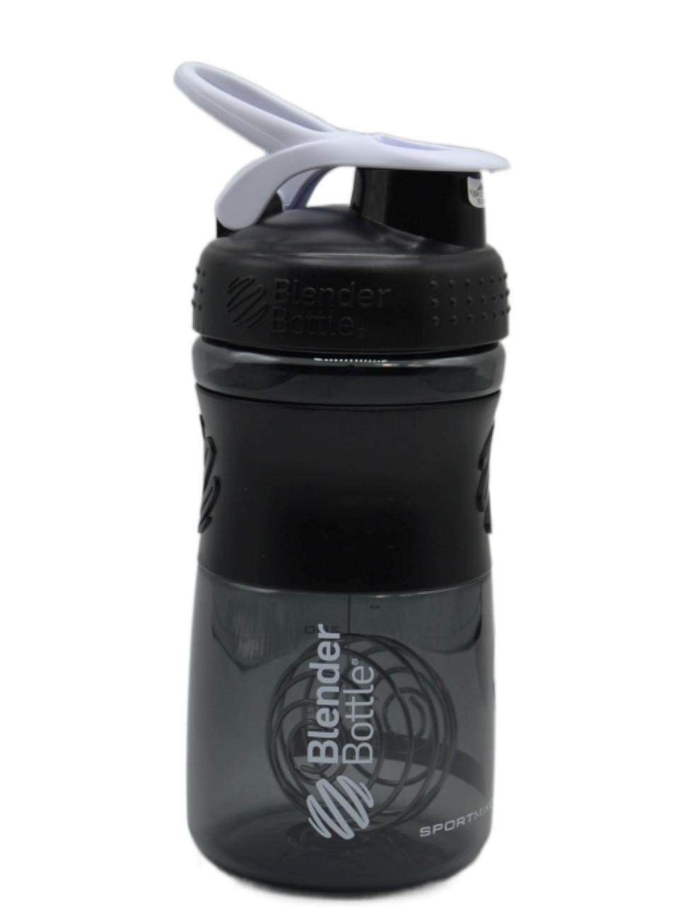 Шейкер спортивный Blender Bottle SportMixer 20 oz 590 ml Black/White - фото 6