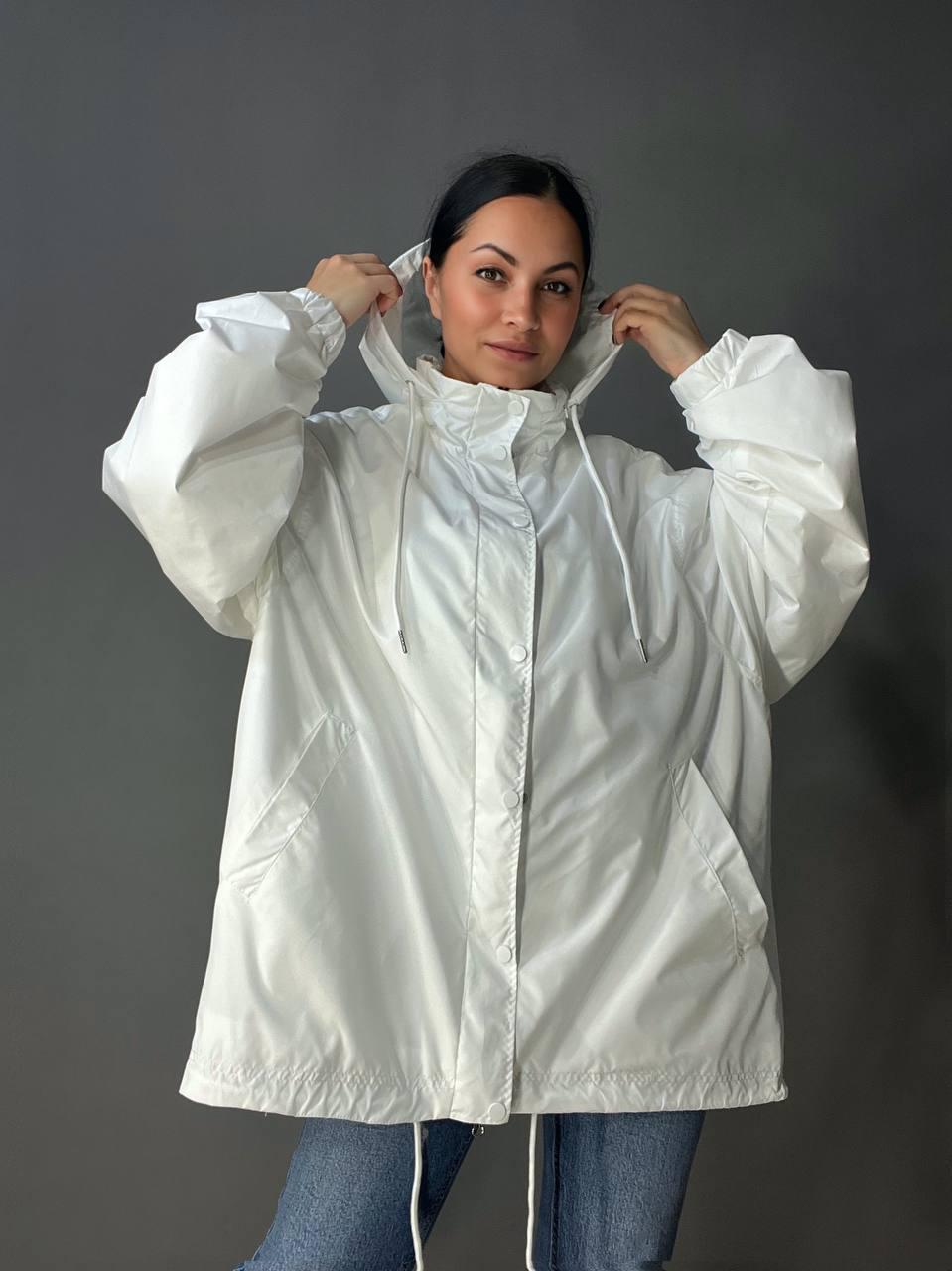 Куртка женская Lady Yep 9096-1 с капюшоном OS Белый (26755945) - фото 9