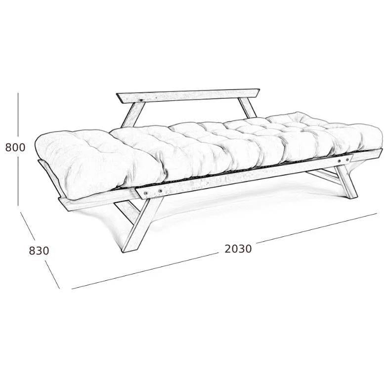 Диван-футон розкладний Woodman Allegro з масиву дерева Бук/Синій - фото 5 Диван-футон розкладний Woodman Allegro з масиву дерева Бук/Синій - фото 5