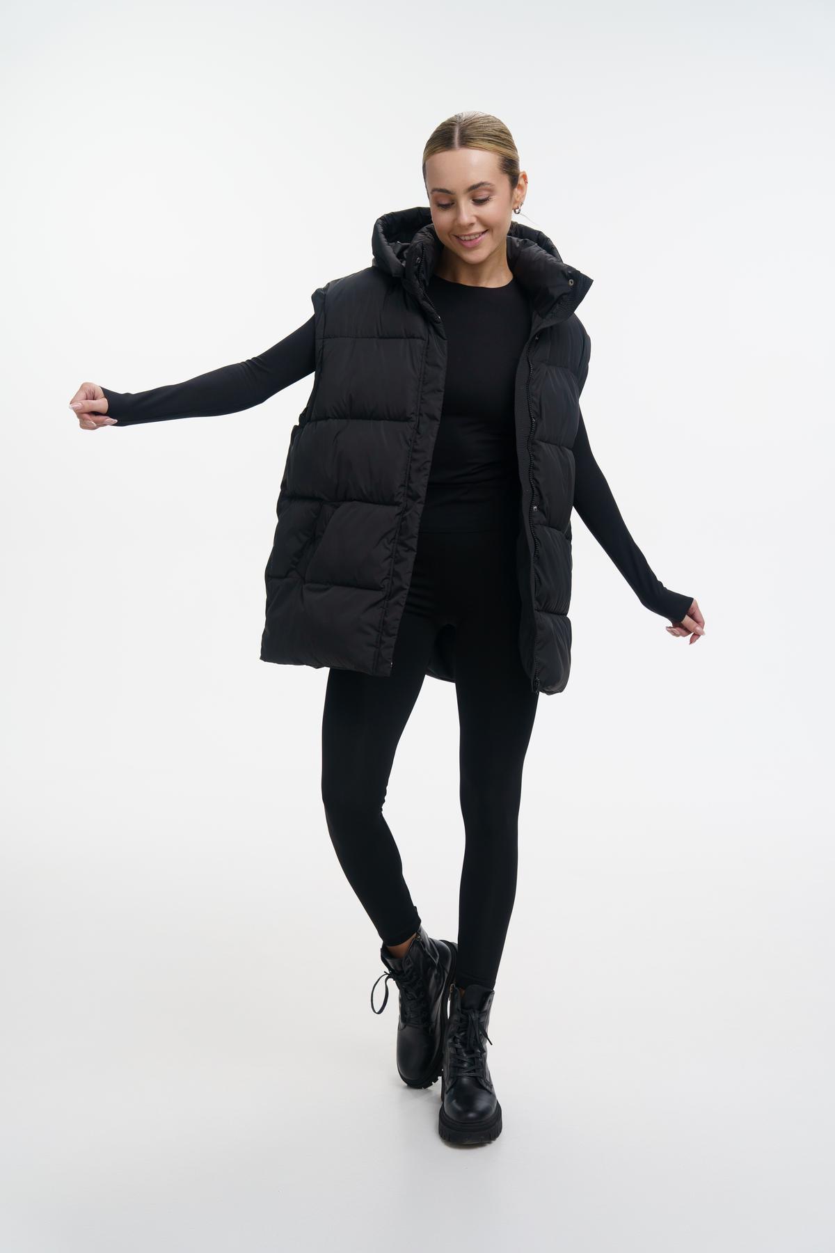 Пуховик-трансформер жіночий Intruder Mishele M Чорний (1148198652/M) - фото 3