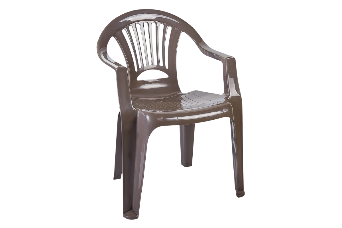 Стілець пластиковий Луч 78х56х58 см Коричневий (112222) Стілець пластиковий Луч 78х56х58 см Коричневий (112222)