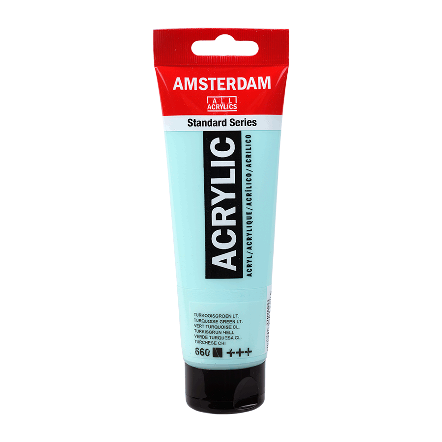 Акриловая краска Amsterdam Royal Talens 120 мл 660 Бирюзовый светлый (Az1-8712079533373) Акриловая краска Amsterdam Royal Talens 120 мл 660 Бирюзовый светлый (Az1-8712079533373)