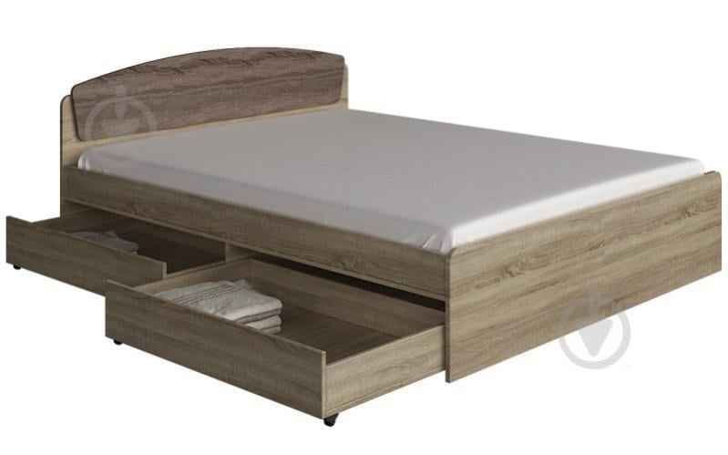 Ліжко Еверест Асторія з 2-ма ящиками 160 х 200 сонома комбі Ліжко Еверест Асторія з 2-ма ящиками 160 х 200 сонома комбі