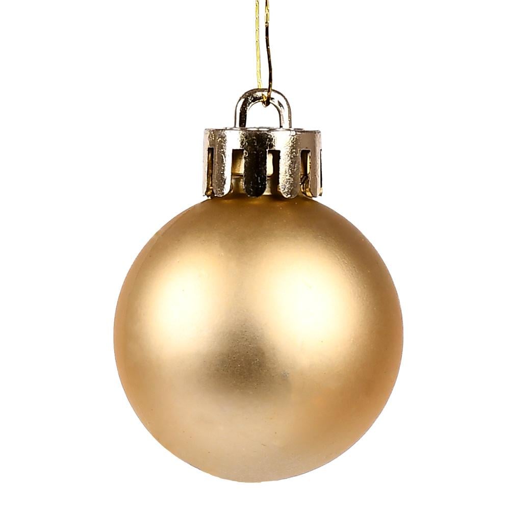 Кулька ялинкова Мат 7 см 50 шт. Gold