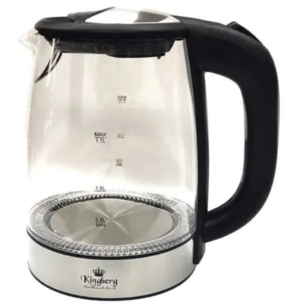 Електрочайник скляний Kingberg KB-2032 2200 Вт 1,7 л (30069886)