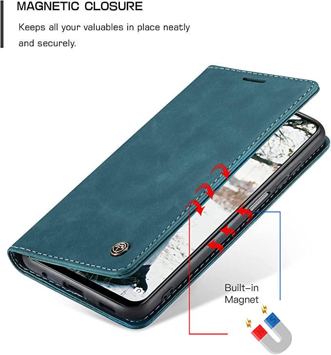 Чехол книжка с магнитом Xiaomi Redmi Note 11 CaseMe Sea Green (29283-56) - фото 3