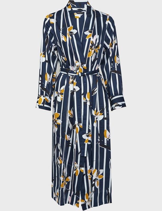 Халат женский Fable&Eve Knightsbridge 1382 10 S Floral Stripe (5051877310704)