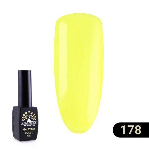 Гель-лак Global Fashion Black elite 178