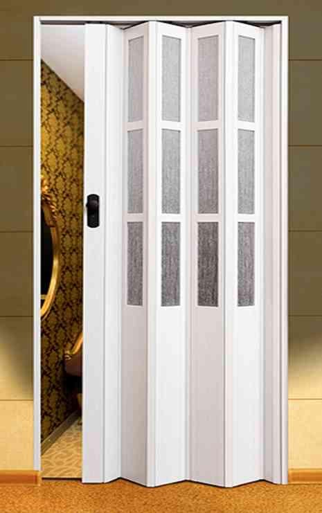 Дверь-гармошка Vinci Decor Simfonia 860x2030 мм Арктический белый