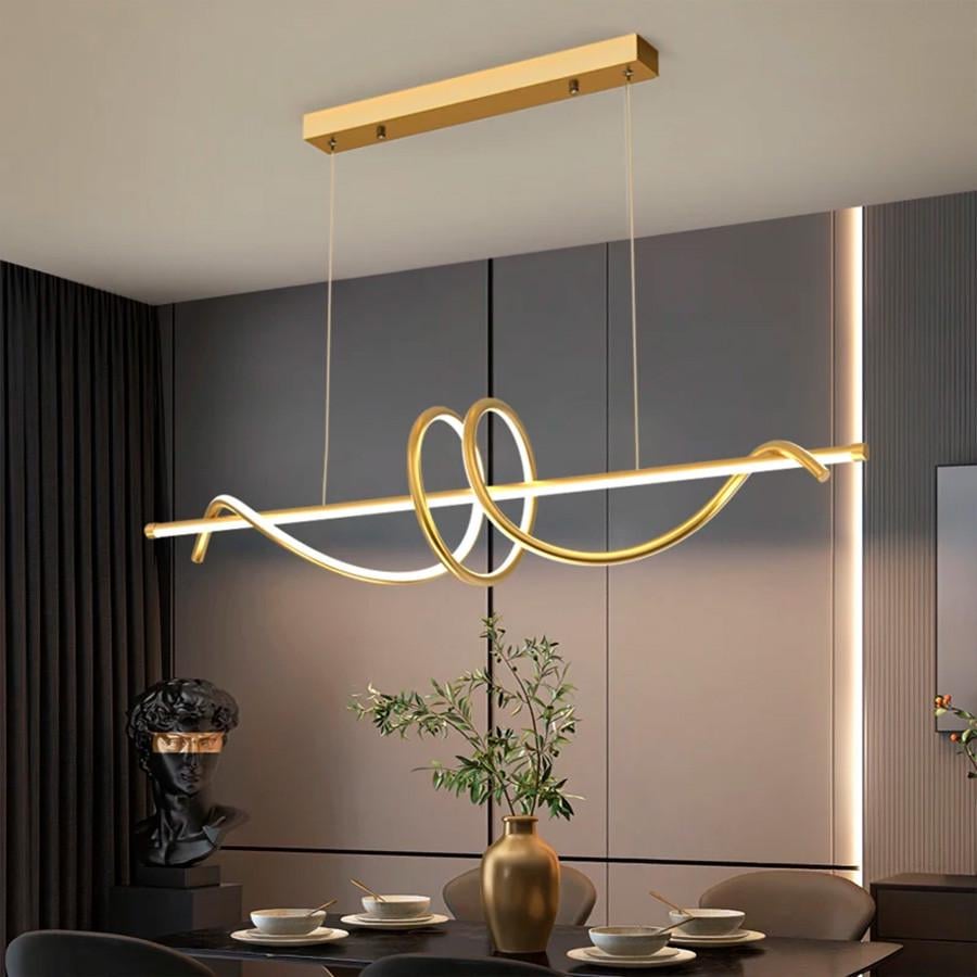 Люстра скандинавська LED 100х19 см Золотий (H 24L AB)