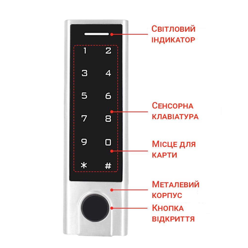 Умная биометрическая панель доступа USmart AC-01b с Bluetooth и сканером отпечатка пальца поддержка Tuya - фото 4 Умная биометрическая панель доступа USmart AC-01b с Bluetooth и сканером отпечатка пальца поддержка Tuya - фото 4