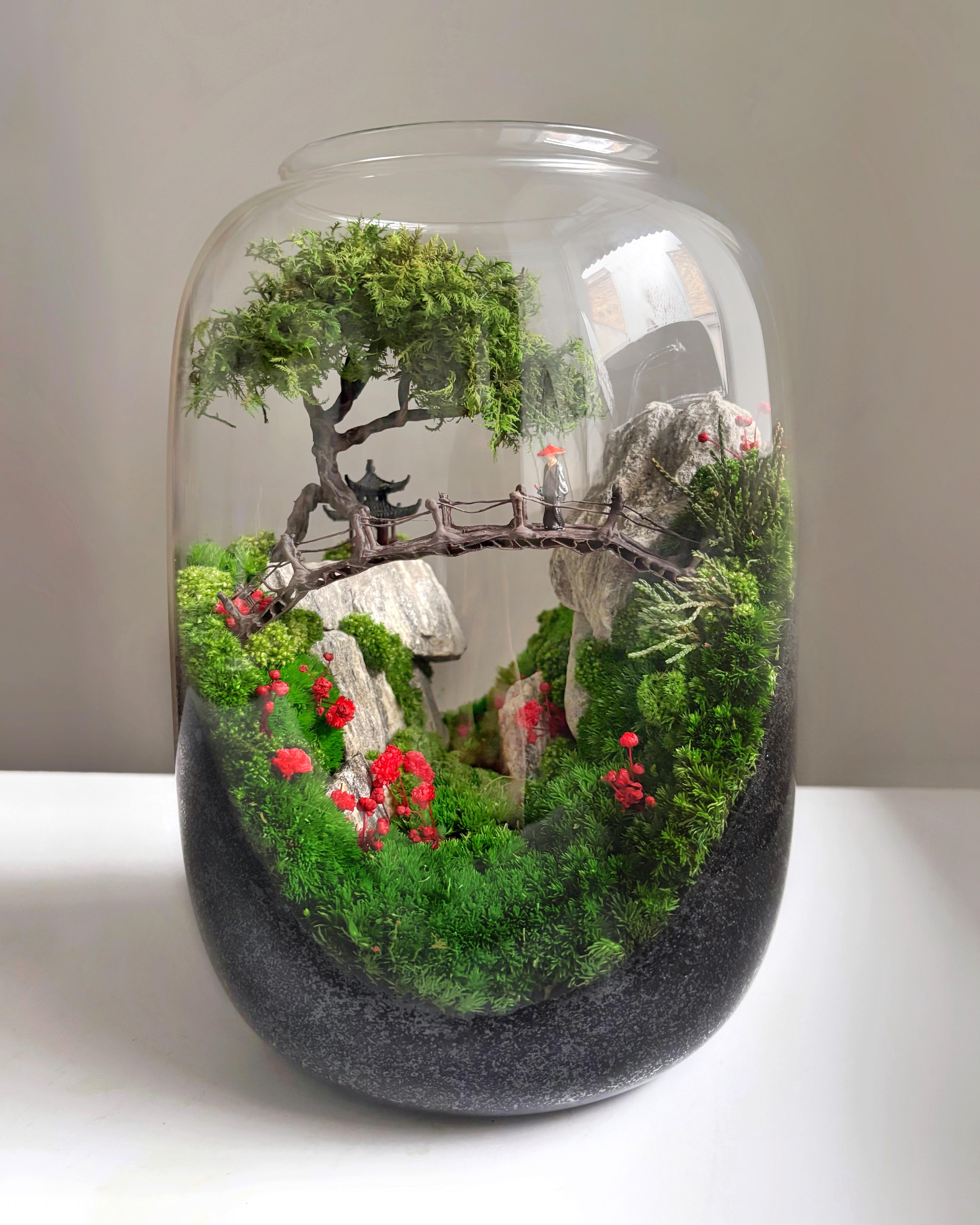 Флораріум Східний сад зі стабілізованими рослинами 22х16 см