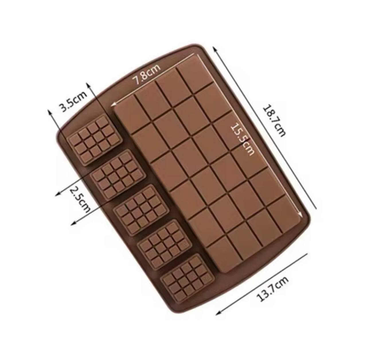 Форма для випічки плитка Шоко міні силіконова 0528 (2d24b171) - фото 2 Форма для випічки плитка Шоко міні силіконова 0528 (2d24b171) - фото 2