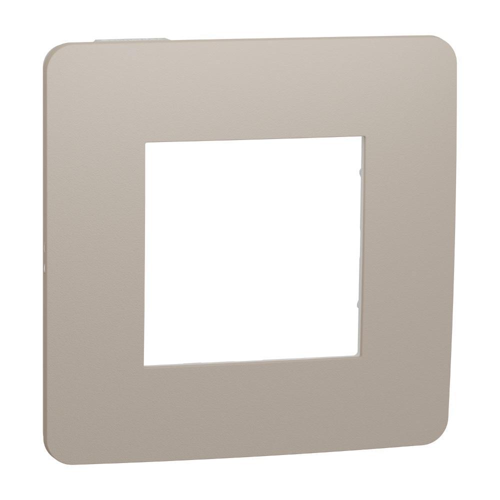 Рамка одноместная Schneider Electric Unica Studio Песочный/Белый (NU280226)