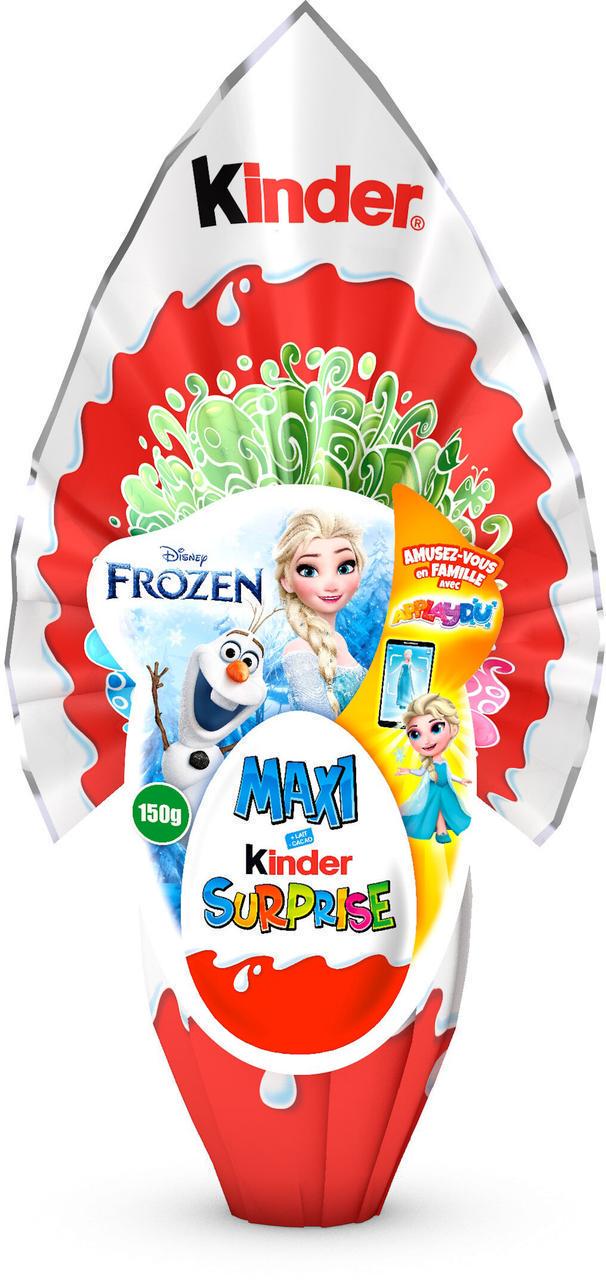 Шоколадне яйце Kinder Maxi Surprise Disney Frozen 150 г (2137561437)