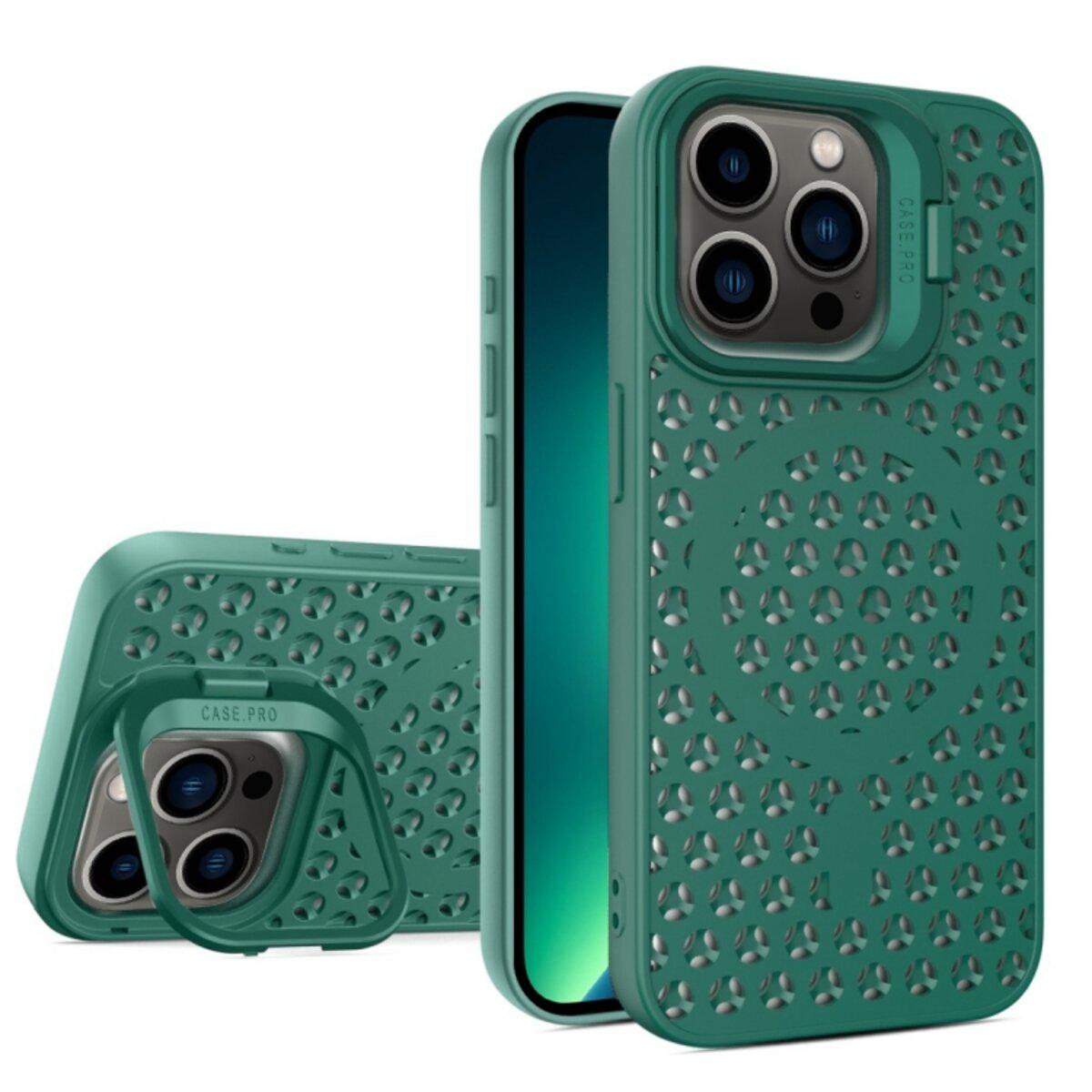 Протиударний чохол із підставкою Cosmic Grater Stand for Apple iPhone 13 Pro Max Dark Green