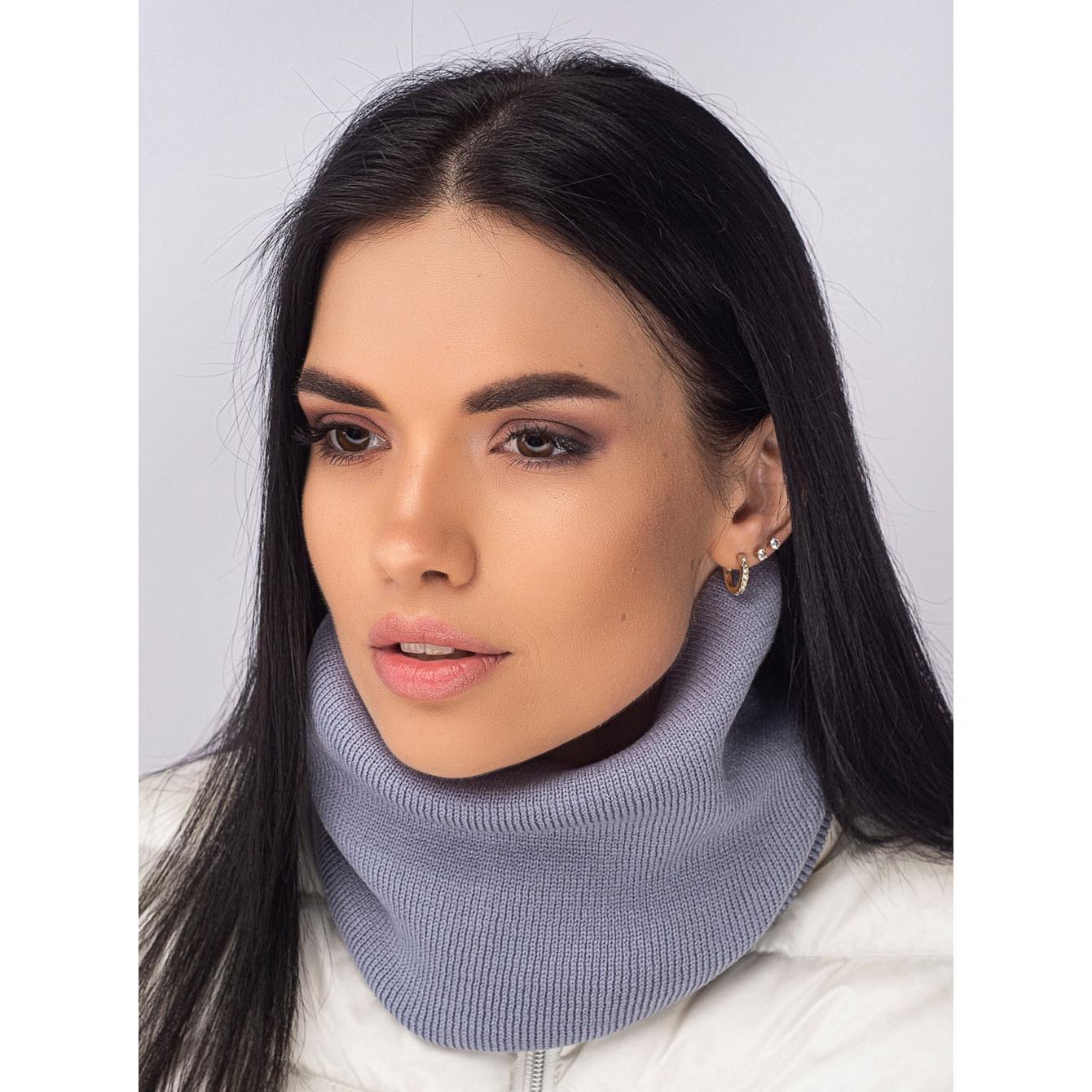 Снуд жіночий вовняний Leks Діалог one size Метал - фото 1 Снуд жіночий вовняний Leks Діалог one size Метал - фото 1