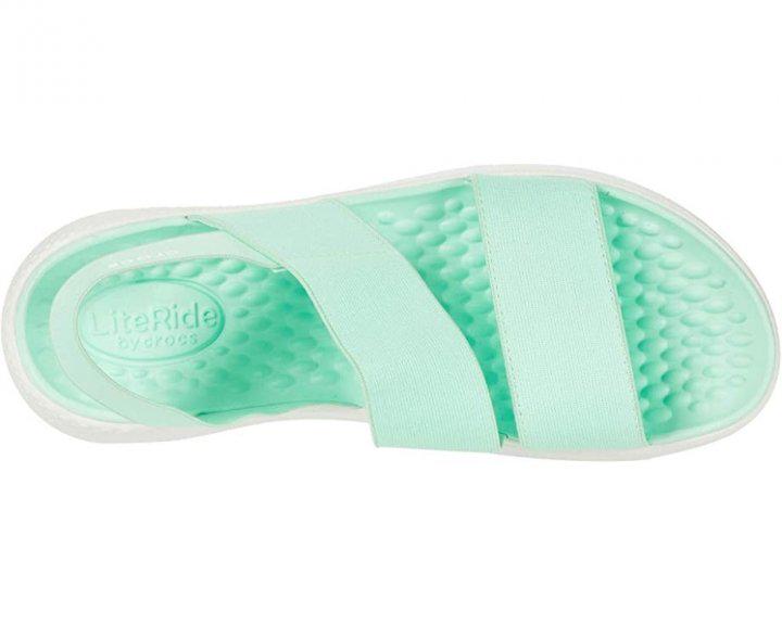 Сандалі Crocs LiteRide Stretch нар. W9/EUR 39-40 Neo Mint/White (7209547) - фото 3