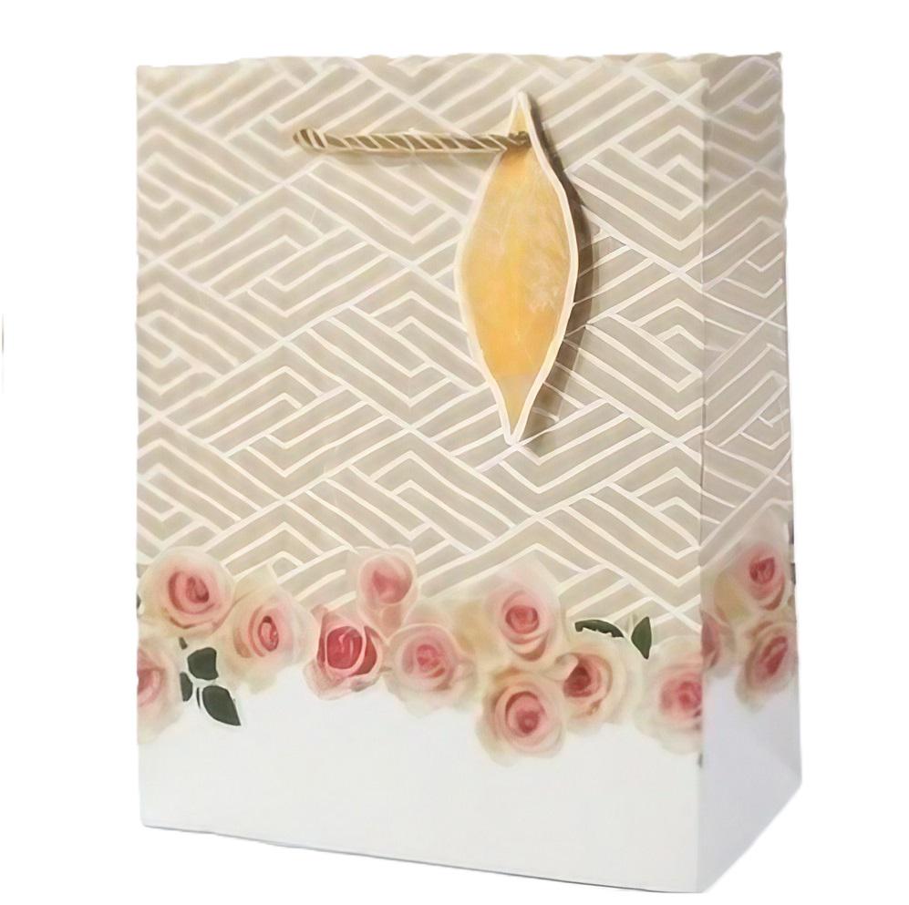 Подарочный пакет Stenson R33177-S Floral 18х23х10 см