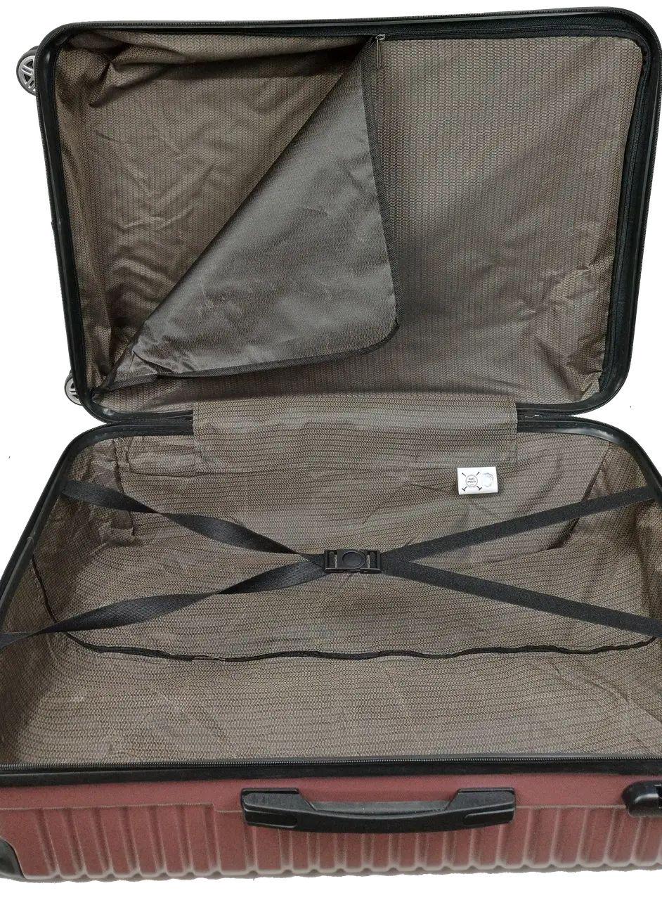 Валіза пластикова GD Polo велика 115 л Пудровий (60k001 large powder) - фото 5