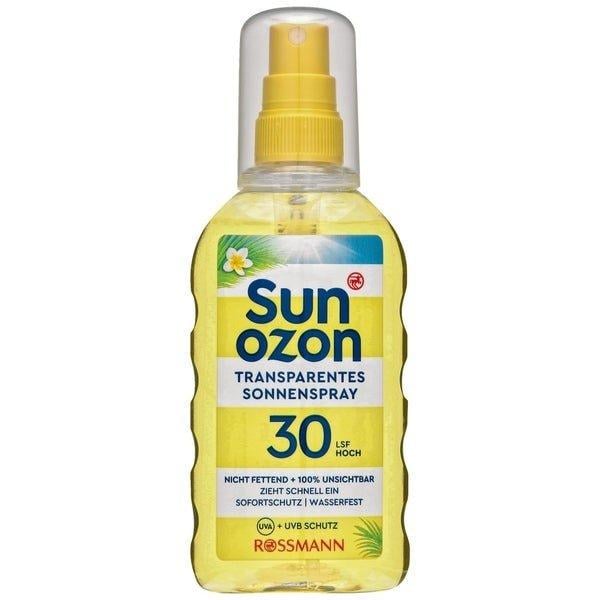 Спрей солнцезащитный Sun Ozon Transparentes Sonnenspray LSF 30 200 мл (340) - фото 1