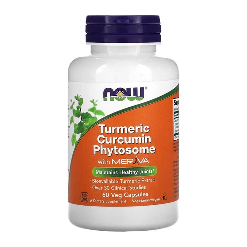 Куркумін NOW Turmirec Curcumin Phytosome 60 капс. (20682-01)