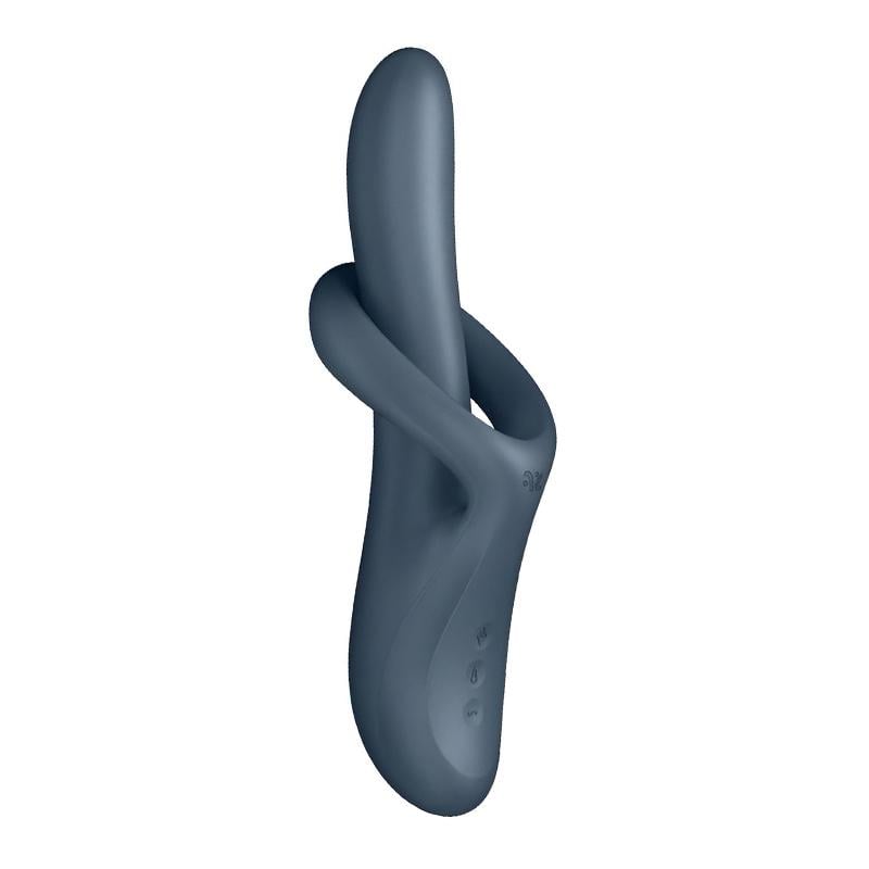 Вибратор с ротацией и нагреванием Satisfyer Heat Flex 4 23 см Серый (53028)