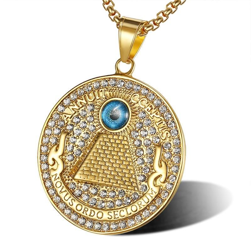 Подвеска кулон-символ мужской AFAWA Novus ordo seclorum (XL1682)