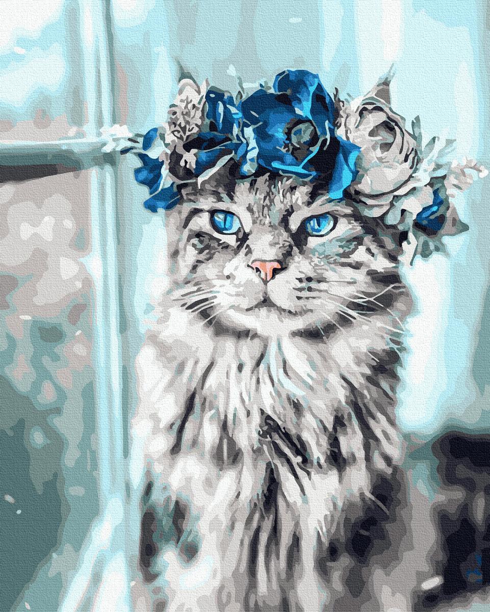 Картина по номерам Brushme Голубые глаза 40x50 см без коробки (BK-GX39626) Картина по номерам Brushme Голубые глаза 40x50 см без коробки (BK-GX39626)