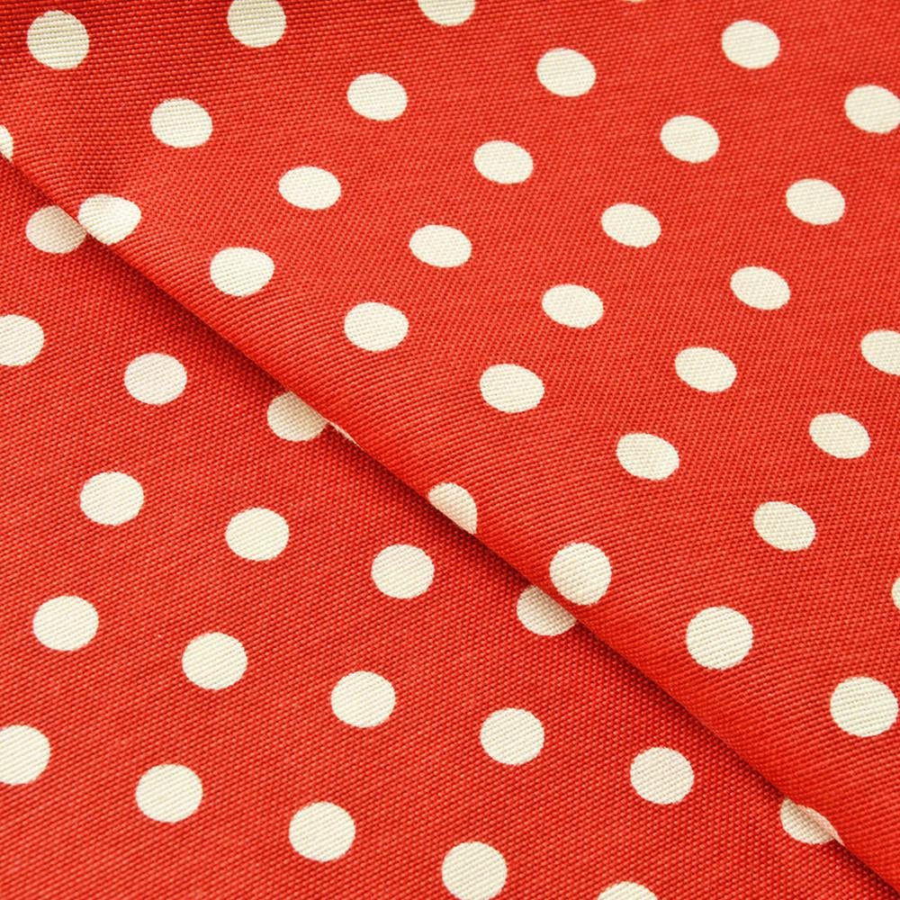 Тканина декоративна бавовняна Прем`єр Горох V-8 Червоний (10268)