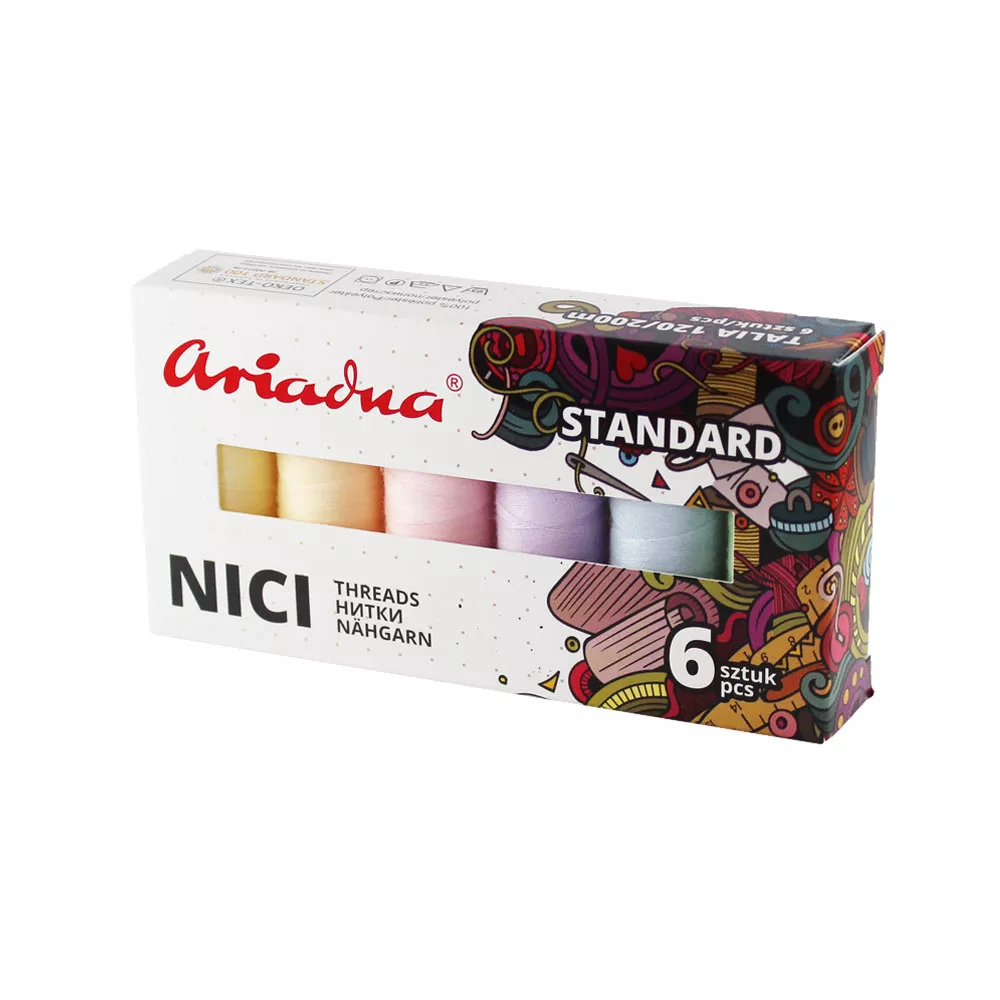 Набор нитей Ariadna Pastel Talia 120 200 м 6 цветов (26286482) Набор нитей Ariadna Pastel Talia 120 200 м 6 цветов (26286482)