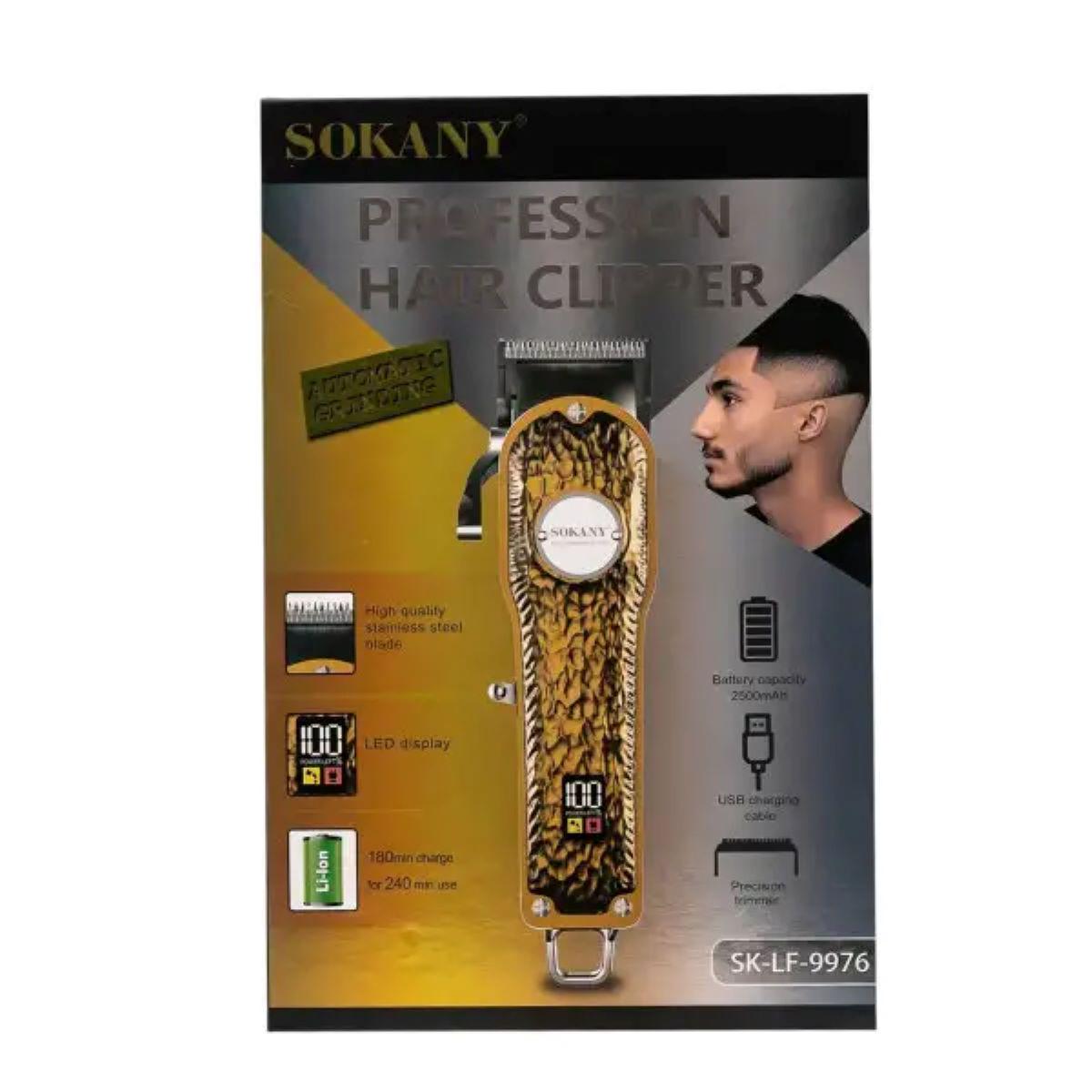 Машинка для стрижки Sokany SK-LF-9976 аккумуляторная с 4 насадками и USB Серебреный (3108) - фото 15 Машинка для стрижки Sokany SK-LF-9976 аккумуляторная с 4 насадками и USB Серебреный (3108) - фото 15