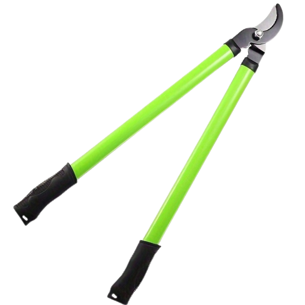 Сучкорез садовый с длинными ручками для сада для подрезки веток с прорезиненными ручками 62 см Зеленый