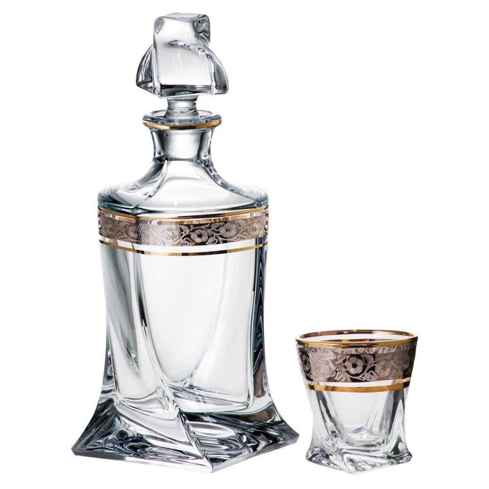 Набір для лікеру Bohemia Quadro 7 предметів (99999/99А44/457/G)