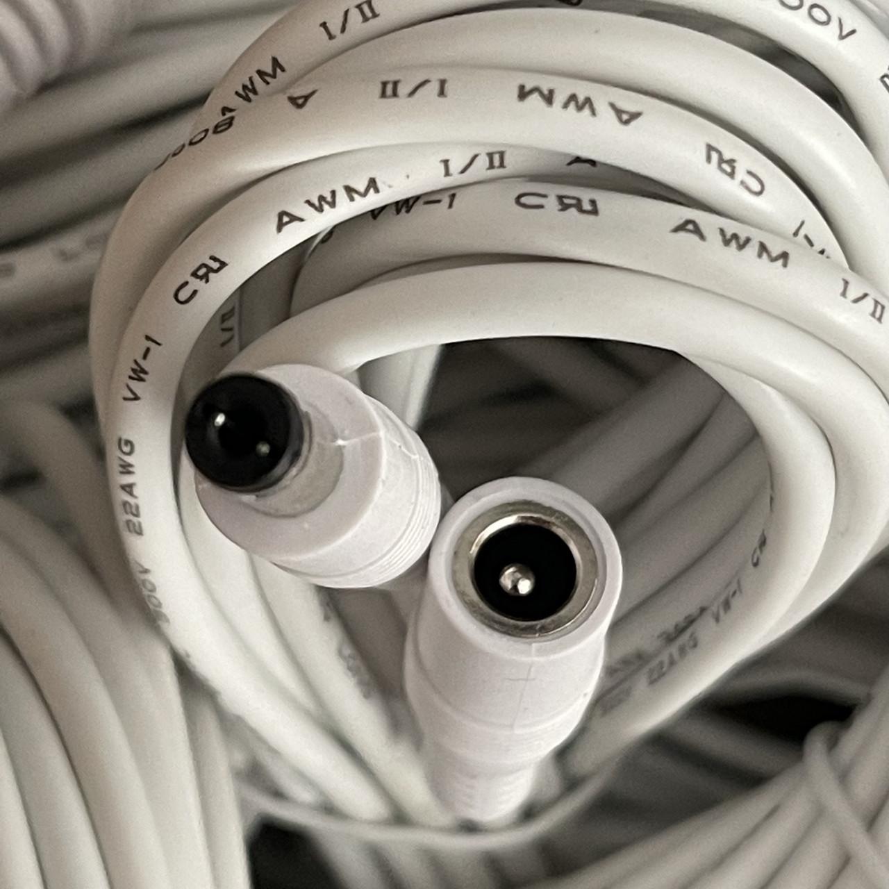 Кабель питания NK 12V 10 м 12V 5,5x2,1 мм Белый - фото 3