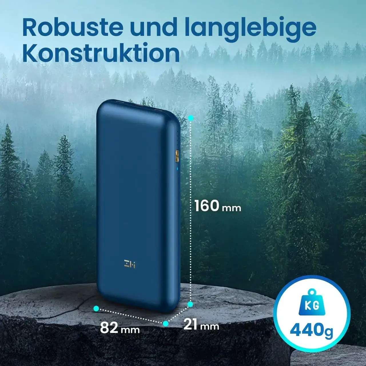 Повербанк ZMI 10 Pro Power Bank 20000 mAh PD 65 W Blue (QB823) - фото 10 Повербанк ZMI 10 Pro Power Bank 20000 mAh PD 65 W Blue (QB823) - фото 10
