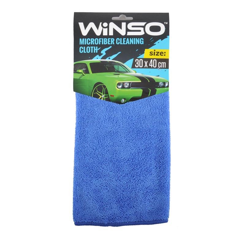 Ганчірка для автомобіля Winso з мікрофібри 30x40 см Синій (150200)