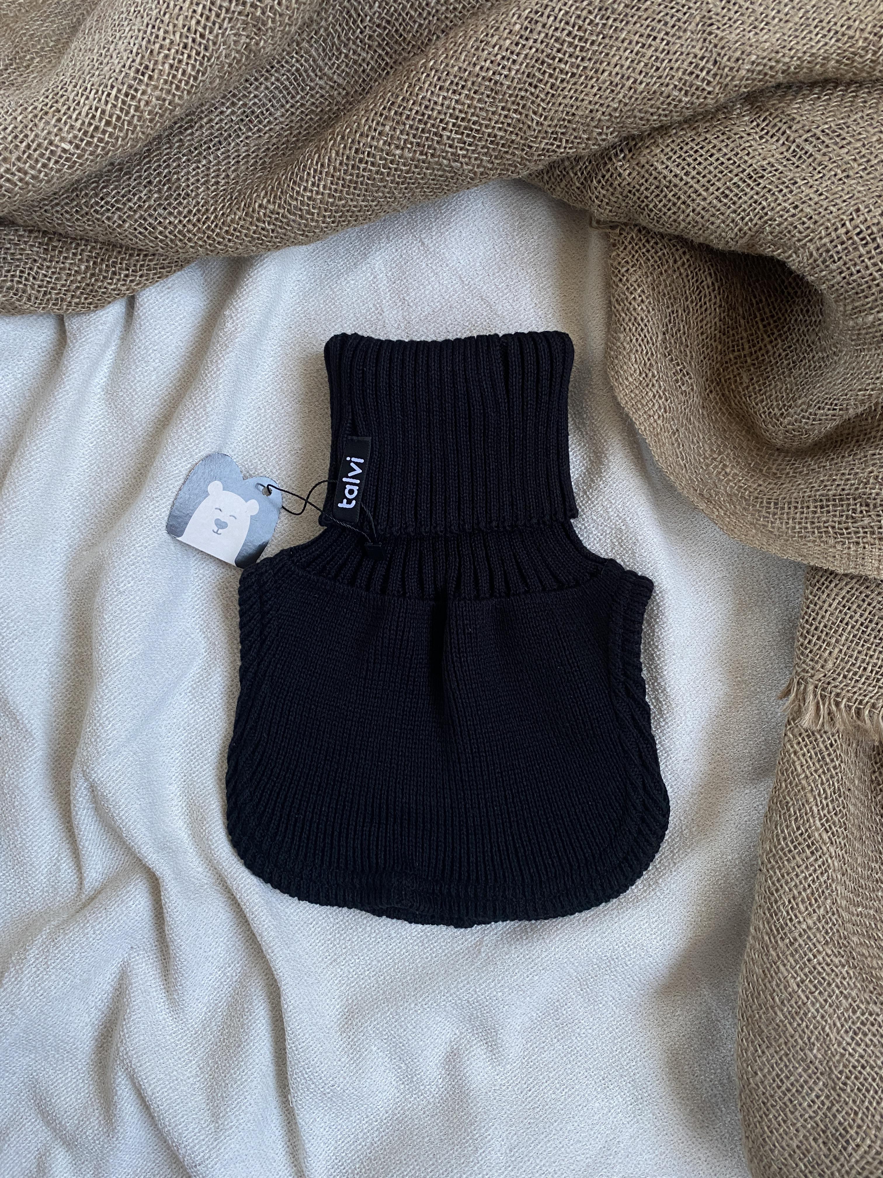 Манишка дитяча в'язана Чорний (30001)