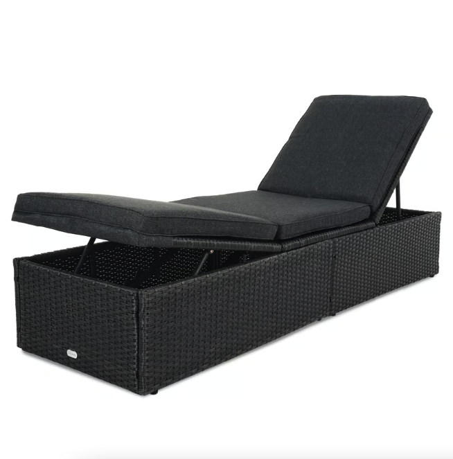 Шезлонг садовый Di Volio Asco Черный (23853385) - фото 10 Шезлонг садовый Di Volio Asco Черный (23853385) - фото 10