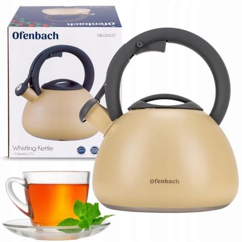 Чайник Ofenbach з нержавіючої сталі NB 100322 2,7 л Бежевий (2518207365) - фото 6 Чайник Ofenbach з нержавіючої сталі NB 100322 2,7 л Бежевий (2518207365) - фото 6